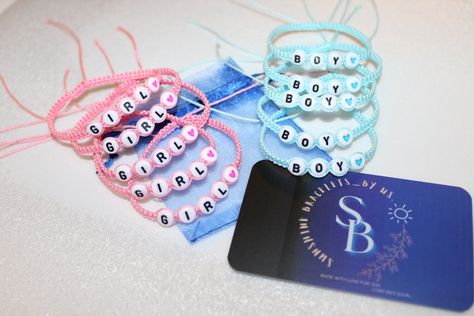 Gender reveal event accessories, set of 10 bracelets, gender reveal bracelets, macrame bracelets, pink and blue, girl and boy by SunshineBraceletbyus on Etsy Gender Reveal Bracelets, Bracelets Macrame, Bracelets Pink, Blue Girl, Girl And Boy, Accessories Set, Macrame Bracelets, Jacksonville Fl, Gorgeous Bracelet