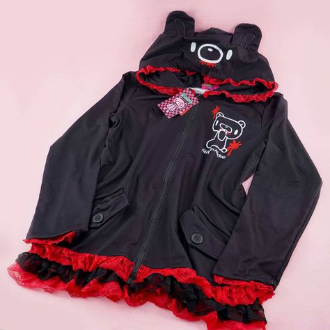 Rags Clothing, Acdc Rag, Harajuku Japan, Big Hoodies, Gloomy Bear, Bear Jacket, Bear Outfits, Super Kawaii, Bear Hoodie