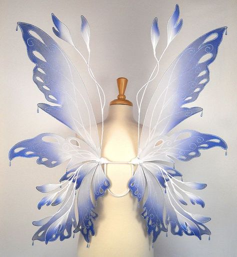 Fairy Wings Aesthetic, Fairy Wings Drawing, Wing Tutorial, Pet Clothes Patterns, Fairy Wings Costume, Fairy Cosplay, Water Fairy, Blue Morpho Butterfly, Fairy Festival