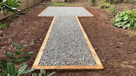 Gravel bases are one of the best hot tub pads. Gravel bases for hot tubs are easy, affordable, and durable. Learn more about hot tub bases here! Hot Tub On Gravel Pad, Hot Tub Pad, Hot Tub Deck Design, Spring Village, Hot Tub Privacy, Turf Backyard, Pea Gravel Patio, Hot Tub Landscaping, Hot Tub Patio