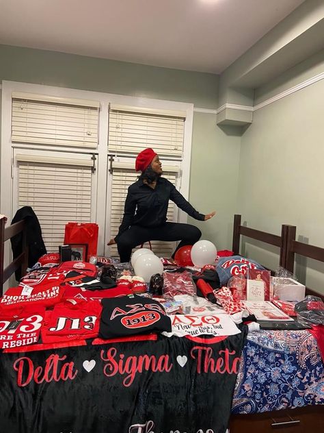 Probate Outfits Greek, First Day Out Delta Sigma Theta, Dst Reaction Post, Delta Sigma Theta Crossing Gifts, Delta Sigma Theta Probate, Delta Symbol, Delta Sigma Theta Gifts, Bed Party, Delta Girl