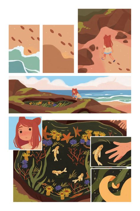 Seaside Village, Marine Conservation, Weird Creatures, Comic Panels, Ocean Creatures, Freelance Illustrator, Print Stickers, Graphic Novel, Fairy Tales