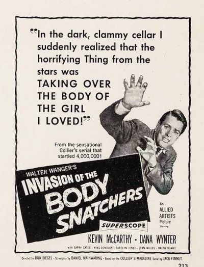 Invasion of the Body Snatchers (1956) Invasion Of The Body Snatchers, Teenage Werewolf, Drive In Theater, Sci Fi Films, Science Fiction Film, Native American Peoples, Psychobilly, Film Poster, Sci Fi Movies