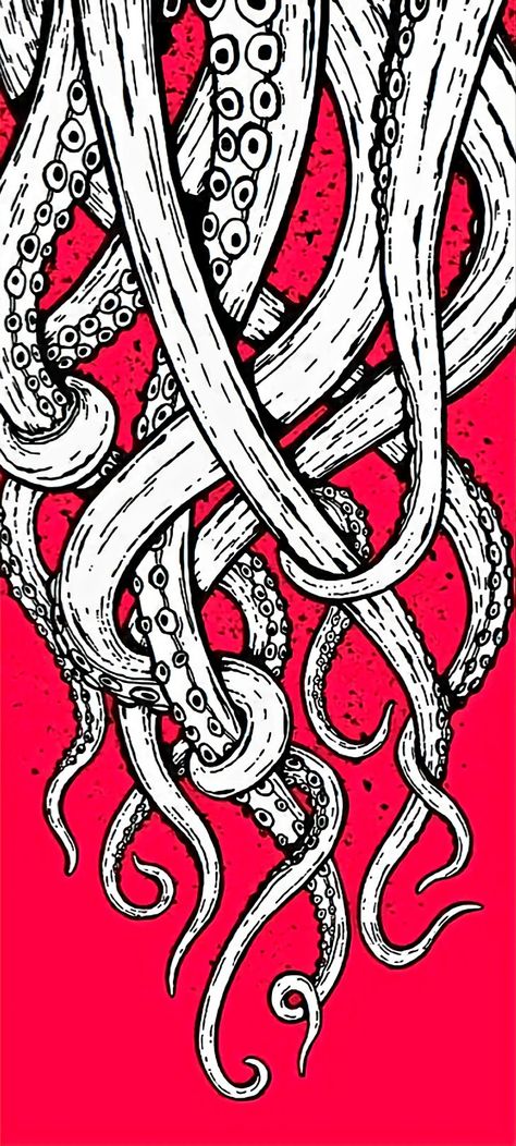 Kraken Wallpaper, Kraken, Cellphone Wallpaper, Pretty Art, Phone Wallpaper, Tattoos, Anime, Art