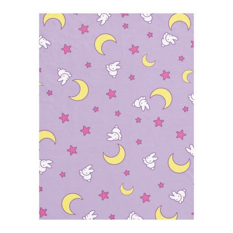 Rabbit and Star pattern similar to Sailor Moons blanket. Gender: unisex. Age Group: adult. Sailor Moon Blanket, Sf Wallpaper, Moon Blanket, Arte Sailor Moon, Tuxedo Mask, Moon Wallpaper, Sailor Moon Usagi, Sailor Moon Aesthetic, Sailor Neptune