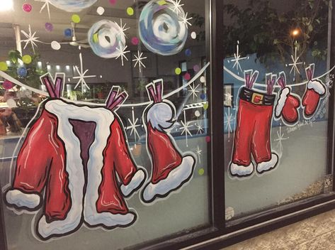 Window Painting Christmas, Fall Window Painting, Diy Christmas Yard Decorations, Painted Window Art, Yakima Washington, Christmas Window Painting, Fall Windows, Window Mural, Decoration Vitrine