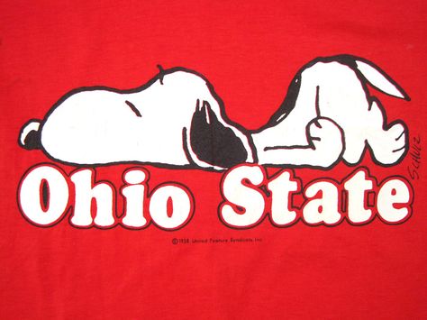 vintage ohio state | Never Worn 80s Vintage Ohio State Snoopy Sleep T Shirt Planking Medium ... Ohio State Aesthetic, Snoopy Sleep, Ohio State Wallpaper, Ohio State Outfit, Ohio Buckeyes, Vintage Ohio State, Osu Football, Buckeye Nation, Ohio State Buckeyes Football