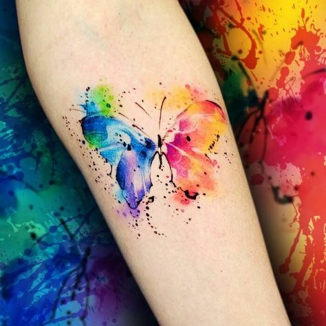 98 Watercolor Tattoos That Are Truly Ethereal | Bored Panda