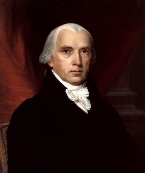 Portrait of James Madison by John Vanderlyn, 1816. Source: White House Historical Association; Wikimedia Commons. Read more on the GenealogyBank blog: “What Were the Real Last Words of These U.S. Presidents?” http://blog.genealogybank.com/what-were-the-real-last-words-of-these-u-s-presidents.html Founding Fathers Quotes, Presidential Portraits, Patriotic Quotes, Freedom Quotes, James Madison, Historical Quotes, Awesome Quotes, American Presidents, Benjamin Franklin