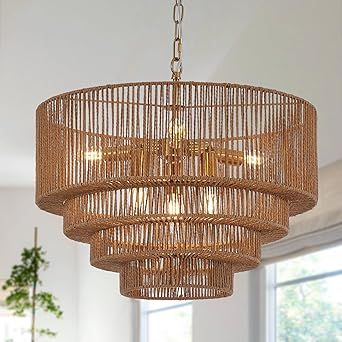 Lights Boho, Golden Chandelier, Bamboo Chandelier, Boho Chandelier, Chandelier Farmhouse, Chandelier For Dining Room, Rattan Chandelier, Round Ceiling Light, Chandelier Vintage