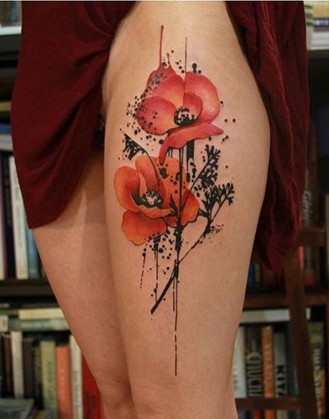 Love this Poppy Flower Tattoos, Poppy Flower Tattoo, Mum Tattoo, Poppies Tattoo, Painting Tattoo, White Tattoo, Cover Up Tattoos, Flower Tattoo Designs, My Books