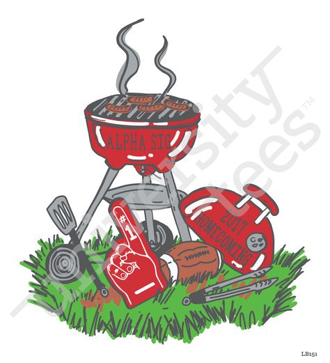 Homecoming = Grilling Out + Football 😍 I Custom Greek Apparel | Sorority T-Shirts | Sorority Shirt Designs I Greek T-shirts I Homecoming Designs Sorority Homecoming Shirts, Sorority Banner, Rush Shirts, Sorority Shirt Designs, Sorority Shirt, Tees Design, Greek Shirts, Alpha Sigma, University Tees