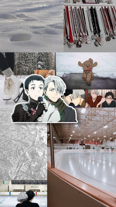 Victor Wallpaper, Yuri And Victor, Born To Make History, Aesthetic Snow, Victor Nikiforov, Yuri Katsuki, Lockscreen Aesthetic, Anime Printables, Skating Rink