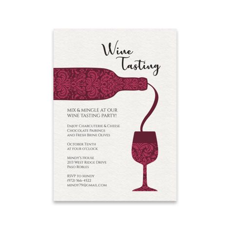 Wine Tasting Invitation | Download & Print Wine Tasting Poster Design, Wine Invitation Design, Wine Card Design, Wine Tasting Flyer, Wine Tasting Event Invitation, Wine Event Invitation, Winery Birthday, Wine Tasting Invitation, Wine Invitation