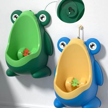 Cartoon Baby Boys Standing Potty Wall-Mounted Urinals Toilet Training Children Stand Vertical Urinal Potty Pee Infant Toddler Baby Urinal, Baby Standing, Potty Training Fun, Boys Potty, Portable Urinal, Baby Toilet, Potty Training Seats, Kids Toilet, Potty Training Boys