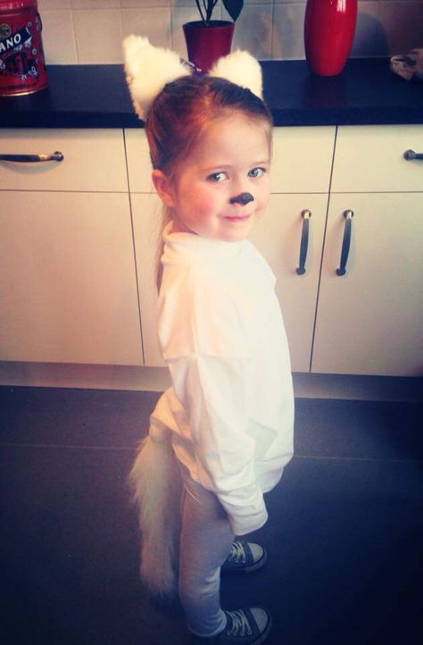 Kids artic fox costume fancydress DIY Arctic Fox Costume, Diy Fox Costume, Fox Fancy Dress, Spider Man Pajamas, Fox Costume Diy, Fox Costumes, Arctic Vbs, Fox Halloween Costume, Halloween Diy Costumes