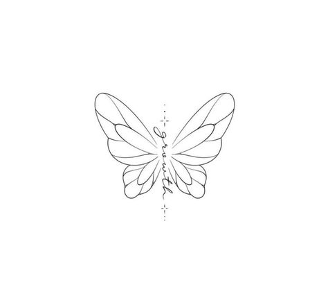 Christian Butterfly Tattoo, Butterfly Growth Tattoo, Different Butterfly Tattoo, Small Girly Tattoos, Minimal Tattoo Design, Small Pretty Tattoos, Inspiration Tattoos, Cute Tiny Tattoos, Butterfly Butterfly