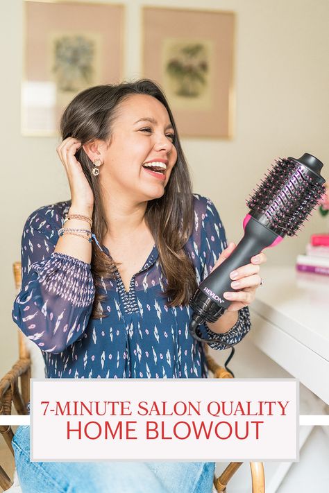 Getting a salon-quality blowout is easier than ever thanks to the Revlon® Salon One-Step Hair Dryer and Volumizer. With a unique, lightweight oval brush design, this revolutionary styling tool delivers gorgeous volume and brilliant shine in just one step! Plus, it's boosted by IONIC TECHNOLOGY®. Shop now at Target! Revlon One Step Hair Dryer And Volumizer, One Step Hair Dryer, Salon Blowout, Brush Design, Brown Hair Looks, Oval Brush, Air Dry Hair, Frizz Free, Hair Strand