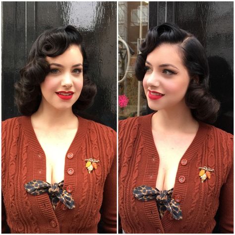 Pageboy Haircut Women, Middy Haircut, Hollywood Glam Hair, Vintage Haircuts, Pageboy Haircut, Miss Victory Violet, Victory Violet, Pin Curl, Vintage Hairstyle