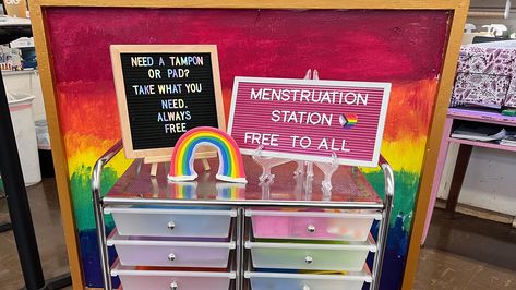 Nearly one in four students struggles to afford period supplies, which has a major impact on their ability to learn. Schools can help. Menstruation Station, Period Supplies, School Nurse Office, Girl Scouts Cadettes, Period Products, Period Pads, Classroom Culture, Nurse Office, Teaching Inspiration