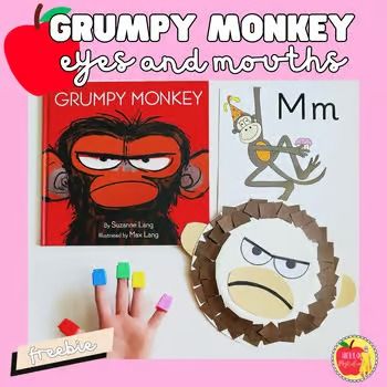 Grumpy monkey | TPT Grumpy Monkey Craft, Story Book Character Costumes, Monkey Activities, Preschool Emotions, Grumpy Monkey, Monkey Craft, Monkey Crafts, Book Character Costumes, Book Character