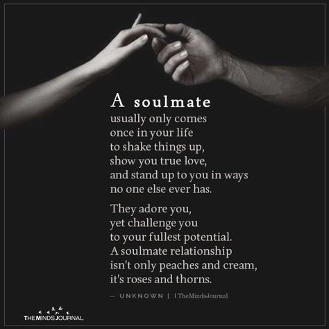 A soulmate Usually Only Comes https://themindsjournal.com/a-soulmate-usually-only-comes/ Soulmate Quotes For Him, Love Quotes For Him Boyfriend, True Love Qoutes, Inspirerende Ord, A Soulmate, Soulmate Love Quotes, Qoutes About Love, Soulmate Quotes, Beautiful Love Quotes