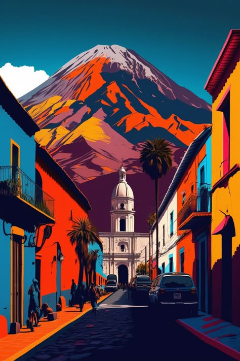 Arequipa Pop Art :: Behance Guatemala Coffee, Pop Art Studio, Graphic Design Architecture, Couple Ideas, Coffee Illustration, Illustration Graphic Design, Art Styles, Design Architecture, Bolivia