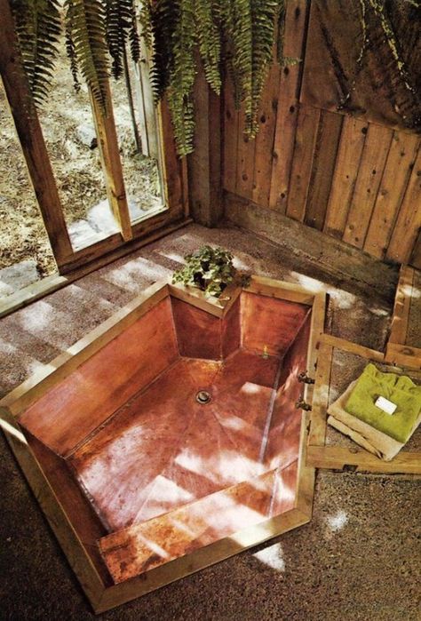 34 Dreamy Sunken Bathtub Designs To Relax In | DigsDigs Sketches Architecture, Sunken Bathtub, Bathtub Design, Surf Shack, Earthship, Bad Design, Tree Ideas, Design Christmas, Cool House Designs