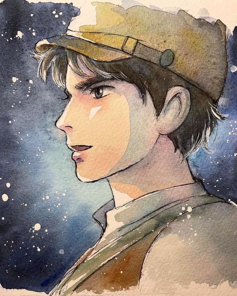 Castle In The Sky Pazu, Tales From Earthsea, Studio Ghibli Fanart, Grave Of The Fireflies, Studio Ghibli Characters, Disney Fantasy, Studio Ghibli Movies, Castle In The Sky, Studio Ghibli Art