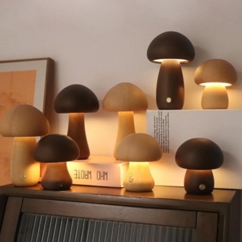 INS Wooden Cute Mushroom LED Night Light With Touch Switch Bedside Table Lamp For Bedroom Childrens Room Sleeping Night Lamps Home Decor PRODUCT LINK IN BIO Sleeping Night, Bedside Table Lamp, Cute Mushroom, Touch Switch, Table Lamps For Bedroom, Lamp For Bedroom, Bedside Table Lamps, Night Lamps, Led Night Light