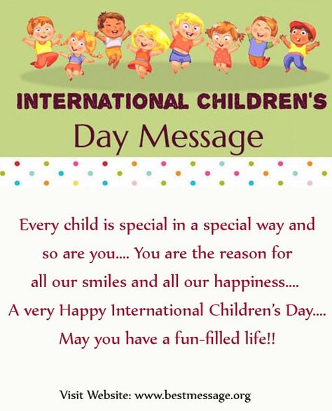 Great collection of International Children’s Day 2017 text messages and nice poetic quotes to send lovely wishes on this special day. #Childrensmessages #wishes Childrens Day Quotes Kids, Children Day Quotes, Children's Day Quotes, Child's Play Quotes, Children's Day Message, Children's Day Wishes, Children's Day Activities, Happy Teachers Day Wishes, Childrens Day Quotes