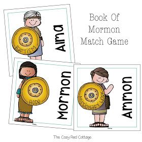 The Cozy Red Cottage: Book of Mormon Match Game (Free Printable) Book Of Mormon Matching Game, Book Of Mormon Printables Free, Book Of Mormon Activity Ideas, Book Of Mormon Games For Kids, Book Of Mormon Games, Patriarchal Blessing, Scriptures For Kids, Book Of Mormon Stories, Primary Activity