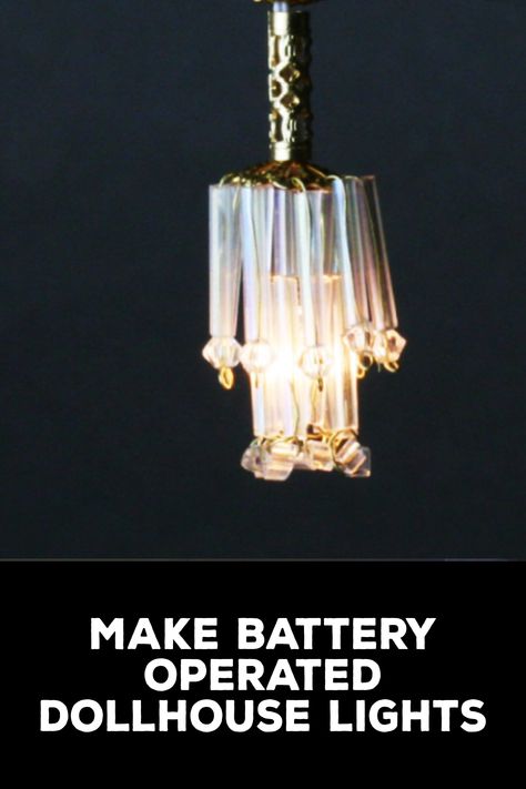 How to Make Battery Operated Dollhouse Lights Diy Dollhouse Lighting, Diy Dollhouse Lights, Dollhouse Lighting Diy, Dollhouse Lights, Ikea Dollhouse, Newport House, Diy Barbie House, Dollhouse Lighting, Indoor Lights