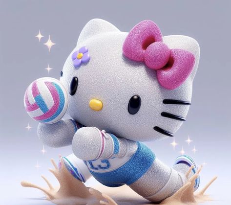 Hello Kitty Volleyball, Volleyball Wallpaper, Hello Kitty Wallpaper Hd, Pink Wallpaper Hello Kitty, Hello Kitty House, Hello Kitty Images, Miss Kitty, Y2k Wallpaper, Hello Kitty Backgrounds