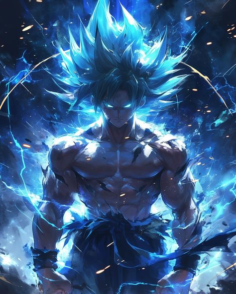 Goku Super Saiyan Blue — Generated/created by @the.artful.ai with Midjourney Niji 6 — Inspired by the many Anime series Dragon Ball — DM… | Instagram Wolf With Red Eyes, Goku Super Saiyan Blue, Goku Anime, Goku Wallpaper, Black Panther Art, Super Saiyan Blue, Dragon Ball Painting, Dragon Ball Super Wallpapers, 1080p Anime Wallpaper