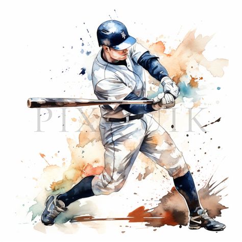 Craft Clipart, Baseball Clipart, Baseball Art, Baseball Print, Pixel Image, Craft Projects For Kids, Watercolor Illustrations, Color Pencil Art, Scrapbooking Layouts