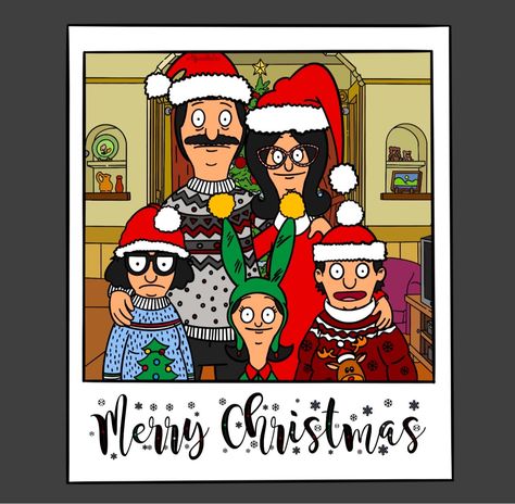 Bobs Burgers Family, Bobs Burgers Christmas, Bobs Burgers Wallpaper, Bobs Burgers Funny, Bobs Burgers Characters, Belcher Family, Louise Belcher, Christmas Portrait, Printable Colouring