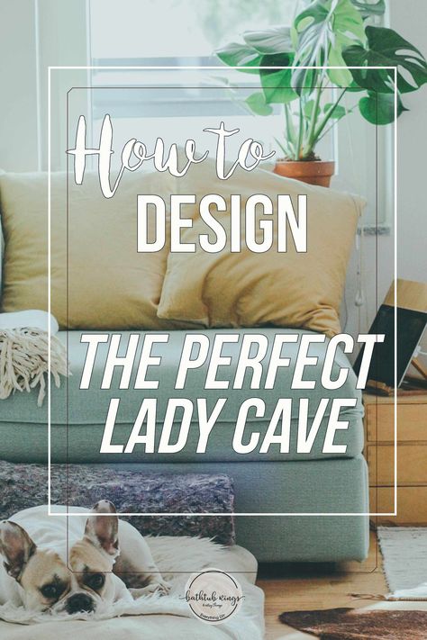 Move over man caves, it's all about lady caves and she sheds now! A woman cave is not all pink and frilly, it is a personal and peaceful space of your own! We will show you how to create the ultimate lady cave, she shed or small space for you to enjoy! #sheshedideas #sheshed #ladycave #womancave #ladycaveideas #herspace Woman Cave Ideas Small, Womens Cave Room Ideas, Mom Cave Ideas Inspiration, Lady Lair Ideas, She Cave Room Ideas For Women, Girl Cave Ideas Small Spaces, She Room Ideas For Women, Woman Cave Diva Den, She Cave Ideas For Women