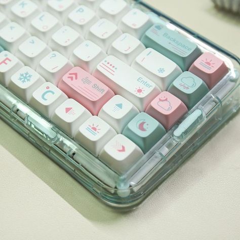 Specification:
Quantity: 132
Height: XDA height
Characters: Weather Themes
Process: Dye-sublimation
Adaptation: suitable for most mechanical keyboards such as 61/64/68/84/87/98/100/104 Pretty Keyboard, Aesthetic Keyboards, Keyboard Customization, Aesthetic Keyboard, Clara Alonso, Weather Theme, Computer Set, Pastel Design, Keyboard Keys