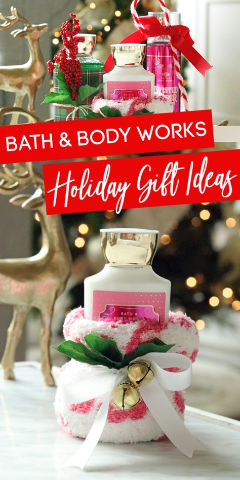 DIY Bath & Body Works Gift Ideas for Christmas that anyone will love! Absolutely all my friends and family love receiving anything from Bath and Body Works during the holidays! #diy #gift #idea #bathandbody #holiday #gift #Christmas Bath And Body Works Christmas, Diy Gifts For Christmas, Diy Gifts Cheap, Christmas Gift Baskets Diy, Gift Ideas For Christmas, Lotion Gift, Coworkers Christmas, Small Christmas Gifts, Cheap Christmas Gifts