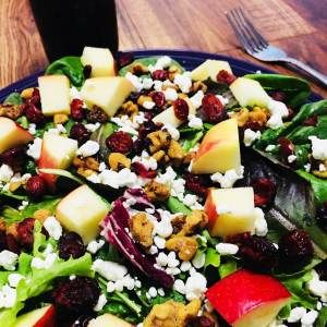 Harvest Apple Salad with Maple Vinaigrette - Cooks Well With Others Oven Pot Roast, Feta Pasta Salad, Maple Vinaigrette, Feta Cheese Salad, Cinnamon Candy, Pecan Salad, Light Salad, Apple Salad, Healthy Apple