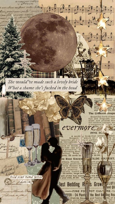 #taylorswift #evermore #champangeproblems #aesthetic #wallpaper Evermore Aesthetic, Taylorswift Evermore, Journal Inspiration Writing, Beautiful Collage, Bullet Journal School, Edgy Wallpaper, Night Vibes, Taylor Swift Wallpaper, Cute Patterns Wallpaper