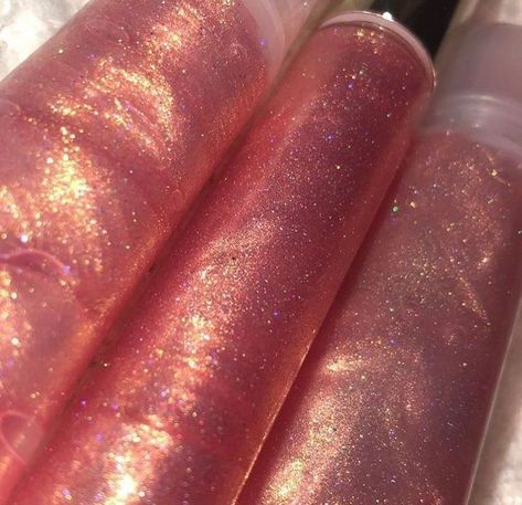 Pink Glitter Lipgloss, Shimmery Lip Gloss, Sparkly Lip Gloss, Lipgloss Business, Lipgloss Makeup, Lip Gloss Homemade, Lip Gloss Cosmetics, Shimmer Lip Gloss, Glitter Lipstick