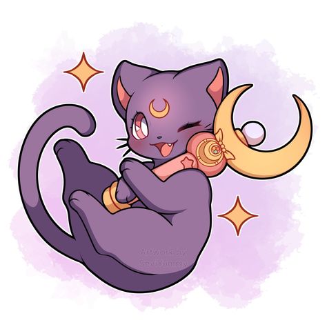 Meaningful Drawing Ideas Easy, Meaningful Drawing Ideas, Meaningful Drawing, Saylor Moon, Sailor Moon Cat, Luna And Artemis, Sailor Moon Tattoo, Sailor Moon Luna, Moon Icon