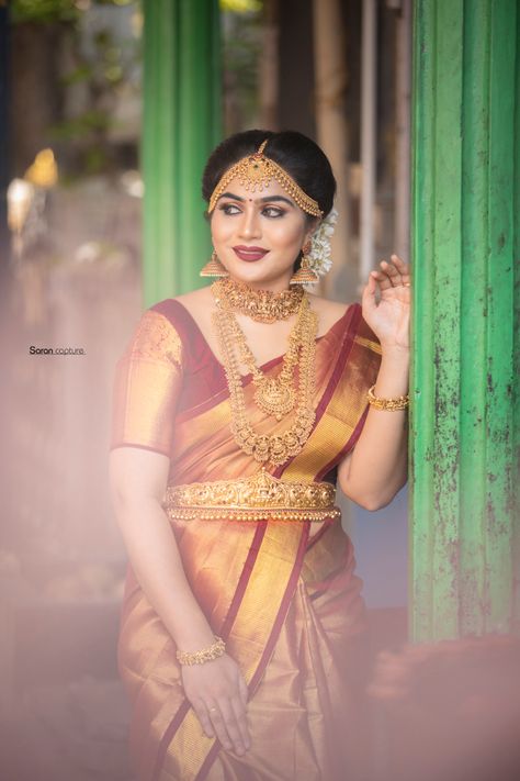 Muhurtham Look created my chennai based makeup artist #narusmakeup #makeupartist Muhurtham Look, South Indian Bridal Makeup, Engagement Jewellery, Pearl Jewelry Design, Indian Bridal Makeup, Bridal Makeup Artist, South Indian Bride, Makeup Base, Engagement Jewelry