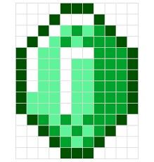 Minecraft emerald Minecraft Emerald Pixel Art, Pixel Art Easy Minecraft, Perler Bead Art Minecraft, Minecraft Pixel Art Easy, Minecraft Art Pixel, Perler Bead Patterns Minecraft, Minecraft Perler Bead Patterns, Minecraft Perler Beads, Mini Pixel Art