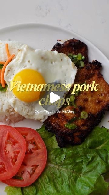 Vietnamese Pork Chops, Vietnamese Pork, Vietnamese Restaurant, Origin Story, Main Meals, Pork Chops, Air Fryer, Rice, Make Up