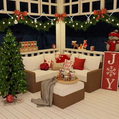 Ts4 Blender Scene, Sims 4 Christmas Tree, Blender Sims 4, Sims 4 Interior Ideas, Christmas Sims 4, Sims 4 Not So Berry, Sims 4 Christmas Cc, Bloxburg Christmas, Living Room Sims 4