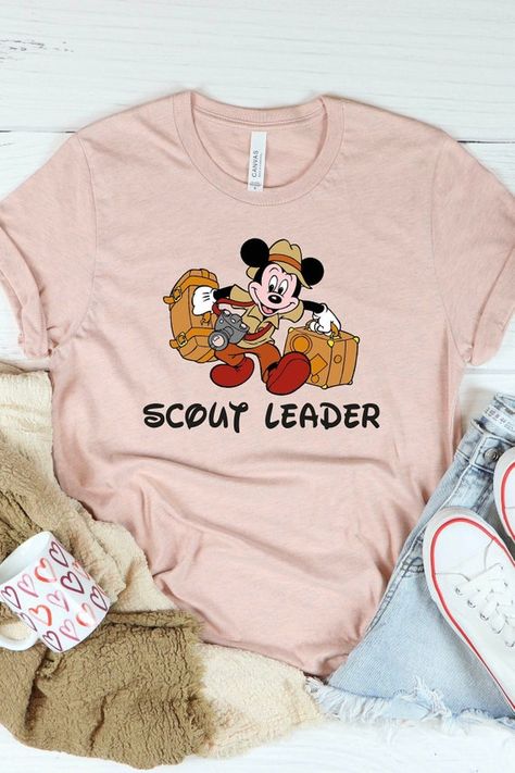 Mike Mouse, Girl Scout Logo, Disney Character Shirts, Disney Camping, Disney 2023, Girl Scout Camping, Minnie Mouse Shirts, Scout Leader, Scout Camping