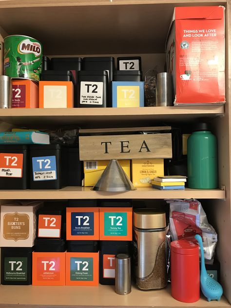 Ultimate tea cupboard ☕️☕️ Tea Cupboard, Coffee Cans, Cupboard, Pear, Tea, Drinks, Canning, Coffee, Quick Saves